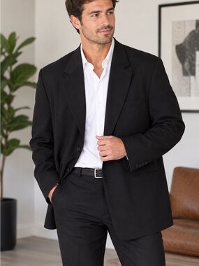 Warren Sewell Nathan’s Men’s Black Blazer Sport Coat Made in USA